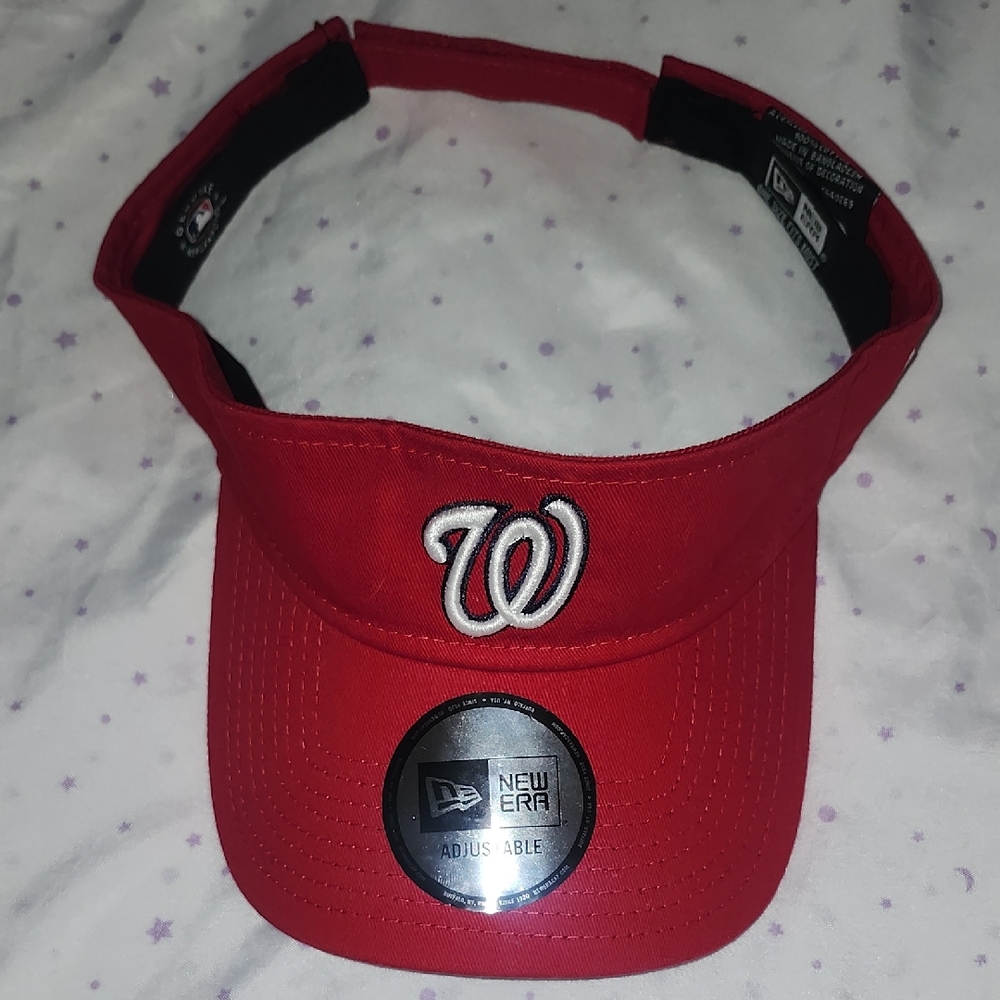 New Era Washington Nationals Unisex Red 2025 Spring Training Adjustable Visor